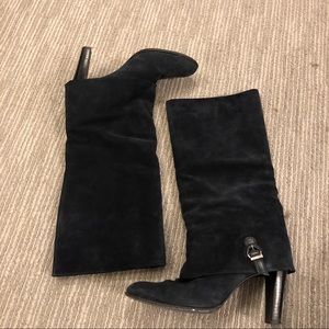 Delman Nancy Suede Knee Boots